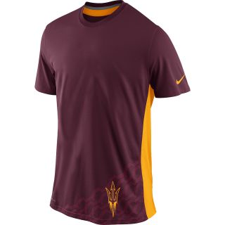 NIKE Mens Arizona State Sun Devils Speed Legend Short Sleeve T Shirt   Size