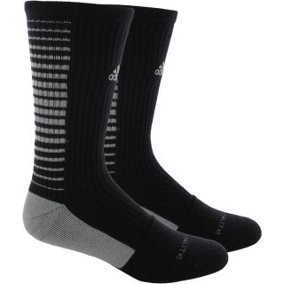adidas Team Speed Vertical Crew Sock   Size Large, Black/aluminum 2 (5126960)