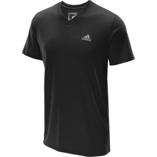 adidas Mens Ultimate V Neck Short Sleeve T Shirt   Size 2xl, Black