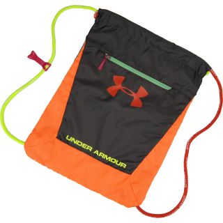UNDER ARMOUR Hustle Sackpack, Charcoal/orange
