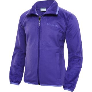 COLUMBIA Girls Pearl Plush Fleece Jacket   Size 2xs, Hyper Purple