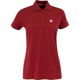 Antigua Womens Alabama Crimson Tide Spark 100% Cotton Washed Jersey 6 Button