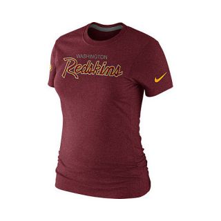 NIKE Womens Washington Redskins Script Tri Blend T Shirt   Size XS/Extra