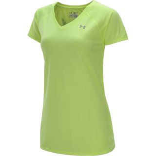 UNDER ARMOUR Womens Run Hard Short Sleeve V Neck T Shirt   Size XS/Extra