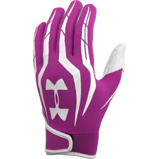 UNDER ARMOUR Adult F3 Receiver Gloves   Size Large, Pink