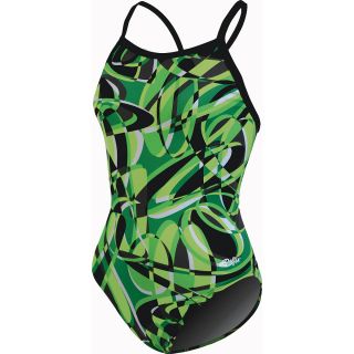 Dolfin Domino V2 Back Swimsuit Womens   Size 22, Domino Green (9565C 385 22)