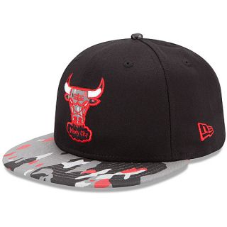 NEW ERA Mens Chicago Bulls Camo Break 9FIFTY Adjustable Cap   Size Ml, Black