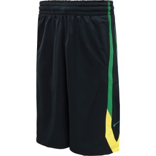 NIKE Mens Unified Basketball Shorts   Size Large, Black/green Apple
