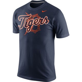 NIKE Mens Detroit Tigers Team Issue Woodmark Short Sleeve T Shirt   Size Xl,
