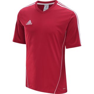 adidas Mens Estro 12 Short Sleeve Soccer Jersey   Size Xl, Berry/white
