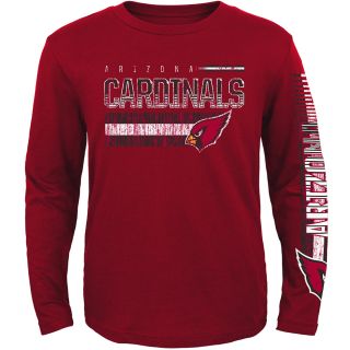 NFL Team Apparel Youth Arizona Cardinals Rewind Forward Long Sleeve T Shirt  