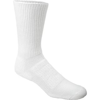THORLO Mens WX Moderate Cushion Walking Crew Socks   Size Medium, White