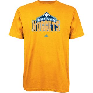 adidas Mens Denver Nuggets Full Primary Logo Short Sleeve T Shirt   Size