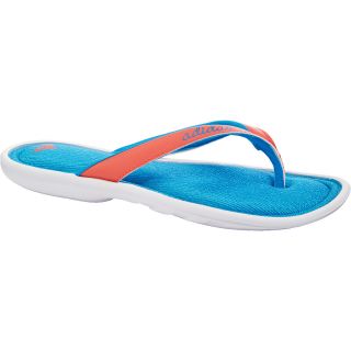 adidas Womens FitFoam Thong Attack Flip Flops   Size 8, Blue/white
