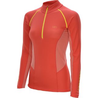 HELLY HANSEN Womens Pace 1/2 Zip Long Sleeve Top   Size Xl, Coral