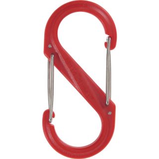 NITE IZE Strong Plastic S Biner   25 Pounds   Size 4, Red