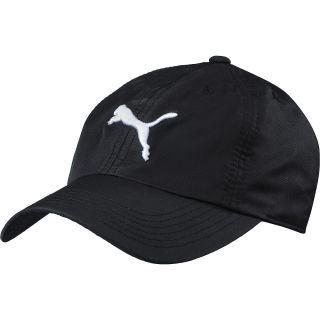 PUMA Mens Tech Cat Logo Adjustable Golf Hat, Black