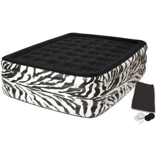 Pure Comfort Zebra Printed Flocked Airbed (8508ZDB)