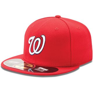 NEW ERA Mens Washington Nationals Authentic Collection Home 59FIFTY Fitted Cap