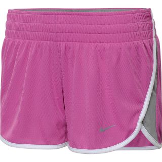 NIKE Womens Cool Dri FIT Mesh Running Shorts   Size Large, Club Pink/white