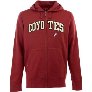 Antigua Mens Phoenix Coyotes Full Zip Hooded Applique Sweatshirt   Size
