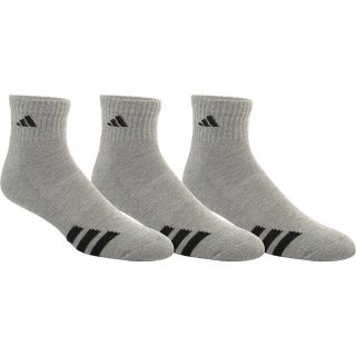 adidas Mens Cushioned Athletic Quarter Socks   3 Pack   Size Large,