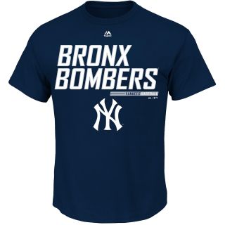 MAJESTIC ATHLETIC Mens New York Yankees Laser Like Focus Short Sleeve T Shirt  