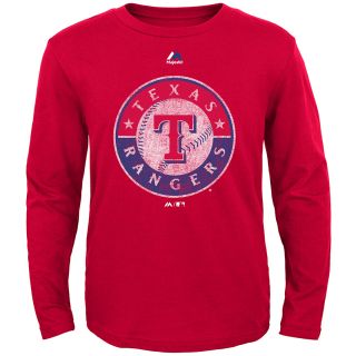 REEBOK Youth New York Rangers Distressed Logo Long Sleeve T Shirt   Size Small,