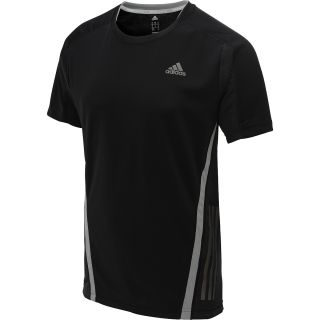 adidas Mens Supernova Short Sleeve T Shirt   Size Large, Black/grey