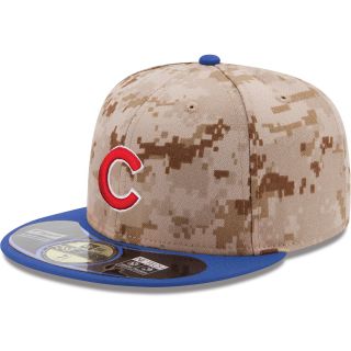 NEW ERA Mens Chicago Cubs Memorial Day 2014 Camo 59FIFTY Fitted Cap   Size 7.