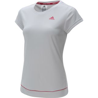 adidas Womens Sequencials Galaxy Short Sleeve Tennis T Shirt   Size Large,