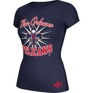 adidas Womens New Orleans Pelicans Originals Shootout Short Sleeve T Shirt  