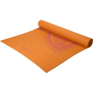 GAIAM Paisley Flower Yoga Mat, Orange