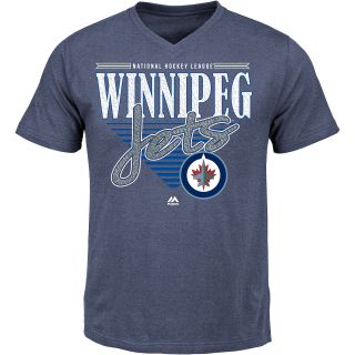 MAJESTIC ATHLETIC Mens Winnipeg Jets Clear Shot Short Sleeve T Shirt   Size