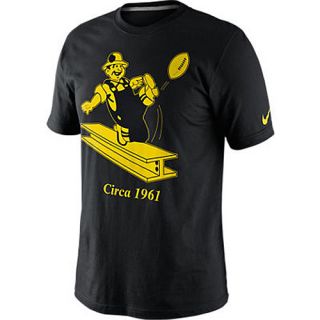 NIKE Mens Pittsburgh Steelers Retro Oversized Logo T Shirt   Size Medium,