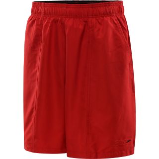 SPEEDO Mens Rally V Volley Shorts   Size Small, Red Bluff
