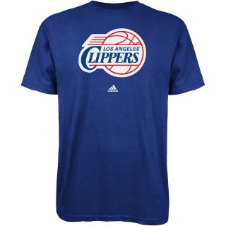 adidas Mens Los Angeles Clippers Full Primary Logo Short Sleeve T Shirt   Size