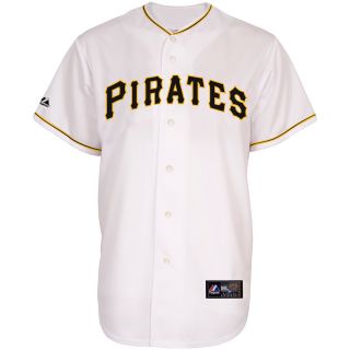 Majestic Athletic Pittsburgh Pirates Blank Replica Home Jersey   Size XXL/2XL,