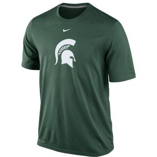 NIKE Mens Michigan State Spartans Dri FIT Logo Legend Short Sleeve T Shirt  