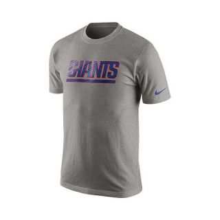 NIKE Mens New York Giants Wordmark Short Sleeve T Shirt   Size 2xl, Dk.grey