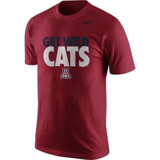 NIKE Mens Arizona Wildcats Select Sun Short Sleeve T Shirt   Size Small, Red