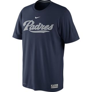 NIKE Mens San Diego Padres AC Dri FIT Legend Logo Short Sleeve T Shirt   Size