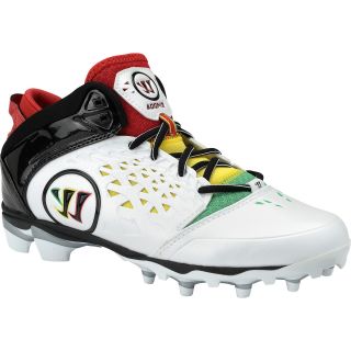 WARRIOR Mens Adonis Lacrosse Cleats   Size 11.5, White/red/green