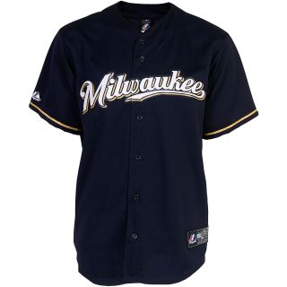 Majestic Athletic Milwaukee Brewers Blank Replica Alternate Road Jersey   Size