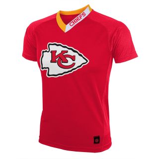 NFL Team Apparel Youth Kansas City Chiefs Performance Short Sleeve T Shirt  