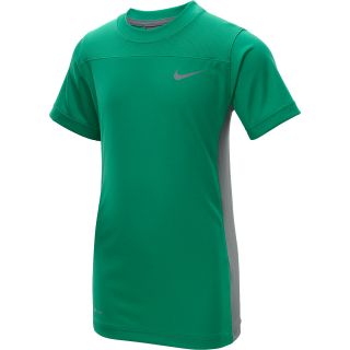 NIKE Boys Hyperspeed Short Sleeve Top   Size XS/Extra Small, Lucid Green/grey