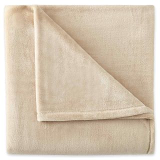 JCP Home Collection  Home Velvet Plush Solid Throw, Stonehenge