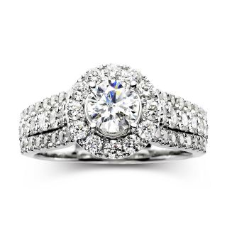 Modern Bride Signature 1 CT. T.W. White & Color Enhanced Blue Diamond Ring,