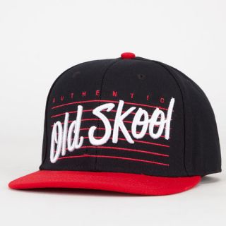 Old Skool Mens Snapback Hat Black/Red One Size For Men 216067126