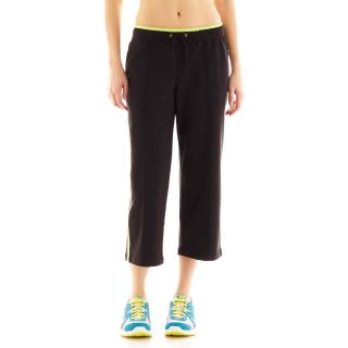 Made For Life Relaxed Fit Pintuck Capris, Green/Black/Grey, Womens